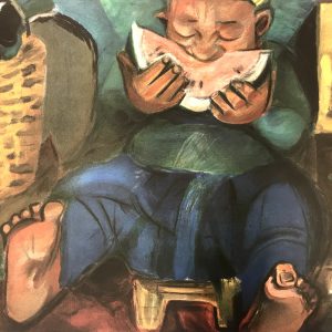 פוסטר  "אוכל האבטיח"  -  נחום גוטמן