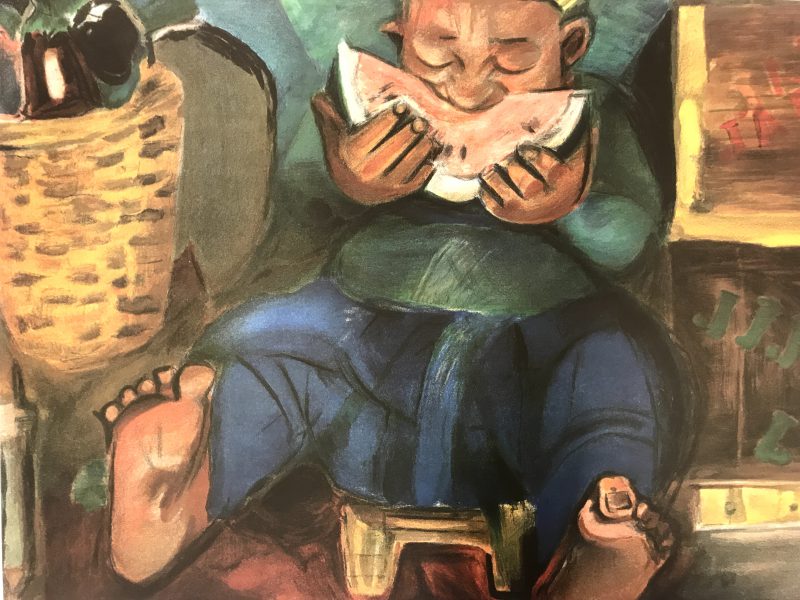 פוסטר  "אוכל האבטיח"  -  נחום גוטמן
